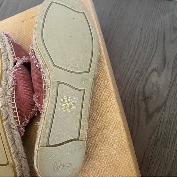 NIB Castaner Palmera Espadrille Canvas Slide Sandals Red Rosa Oscuro 36 6 - Picture 11 of 12